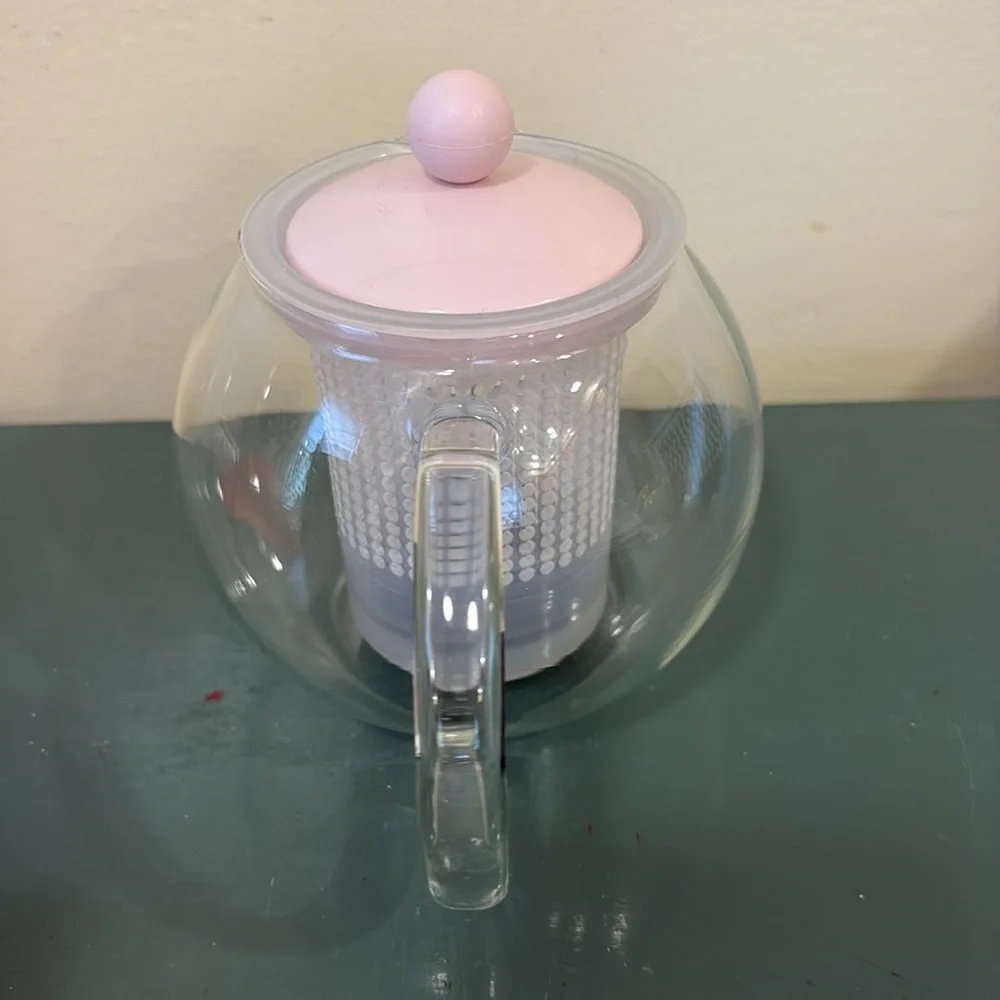 Vintage BODUM Assam Tea Press with Pink Lid and Infuser. - Picture 3 of 6